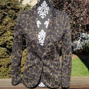 H&M Animal Print Blazer
